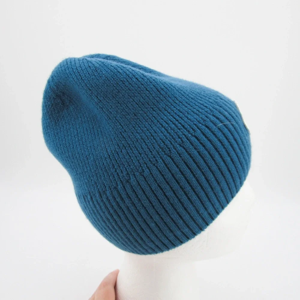Rivian Ribbed Knit Beanie Hat Teal Blue Diamond Logo Certified EV Gear
